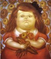 Mujer con Flores Fernando Botero